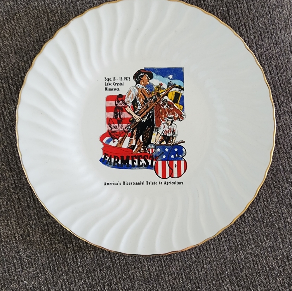 RARE Vintage 1976 Farmfest Plate